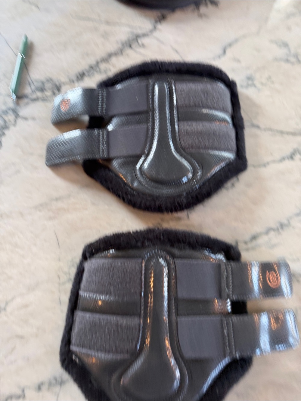 Equestrian Stockholm Fleece Lined Dark Grey Brushing Boots - Medium - Picture 7 of 12
